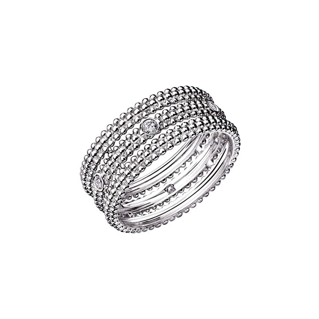 Mauboussin Bague 1er jour Or Blanc 18 Carats et Diamants