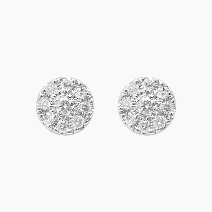 Djula Boucles d'oreilles Cible or blanc 18 carats et Diamants E64143-WG