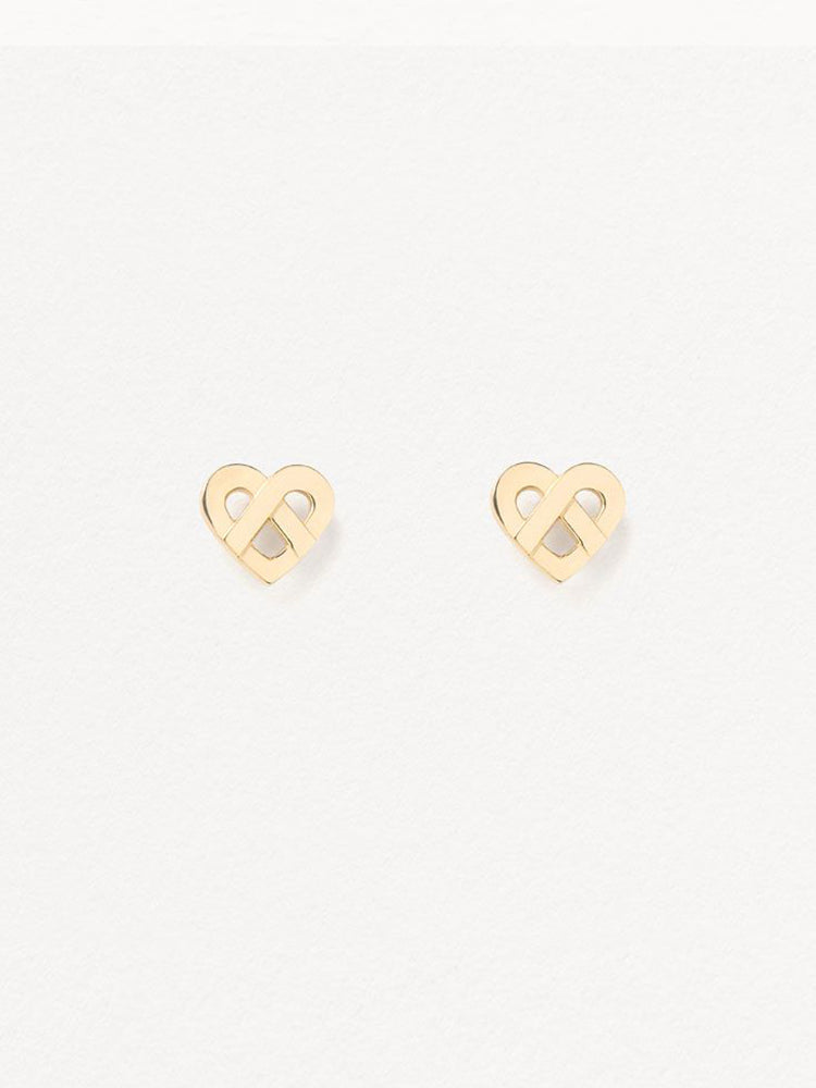 Poiray Boucles-d'oreilles Cœur Entrelacé en or jaune 18 carats référence: 828020